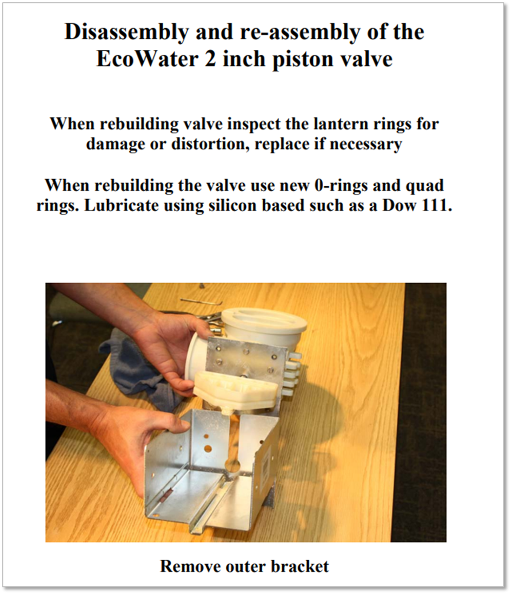 Assembling the 2 Inch Piston Valve EcoWater Systems