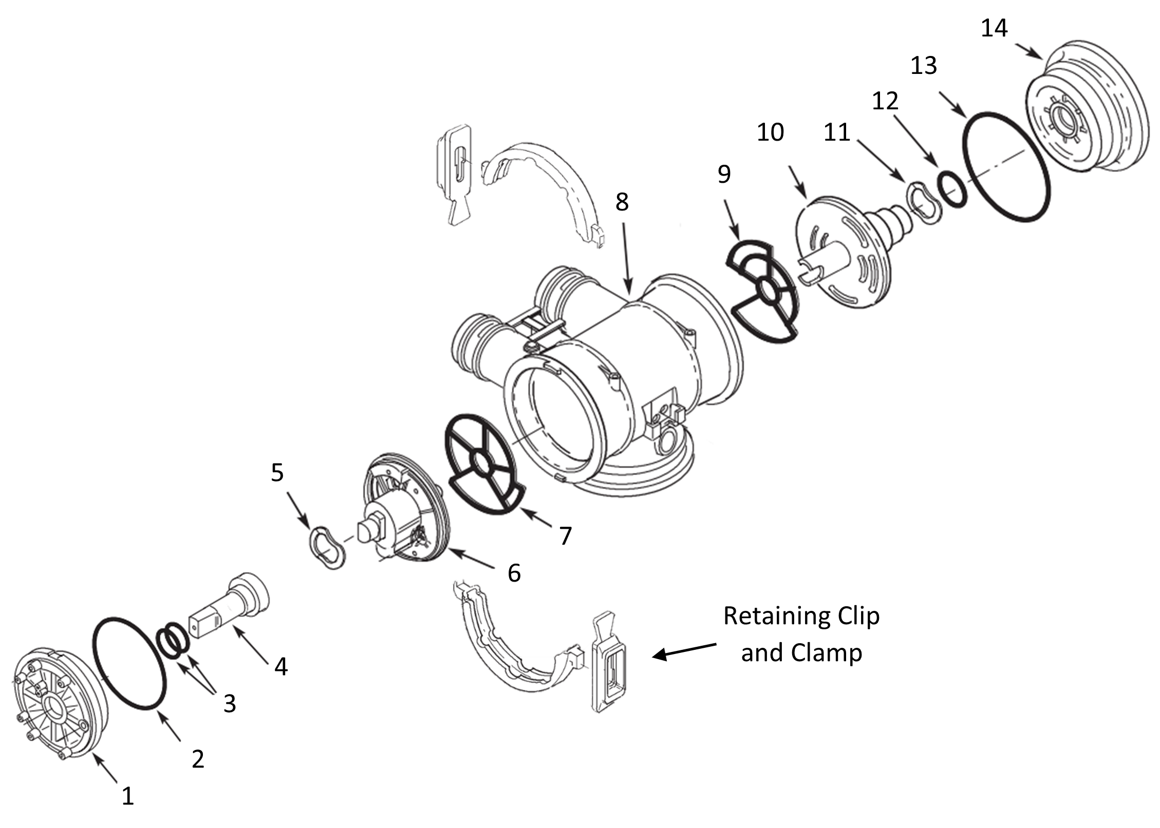 Valve Head Leak (1" Dual Disc) EcoWater Systems